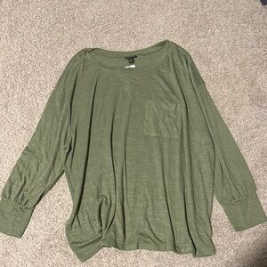Torrid Sage Green Long Sleeve Top